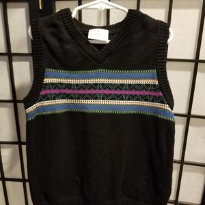 Hanna Andersson boys size 120 (US 7) black sweater vest